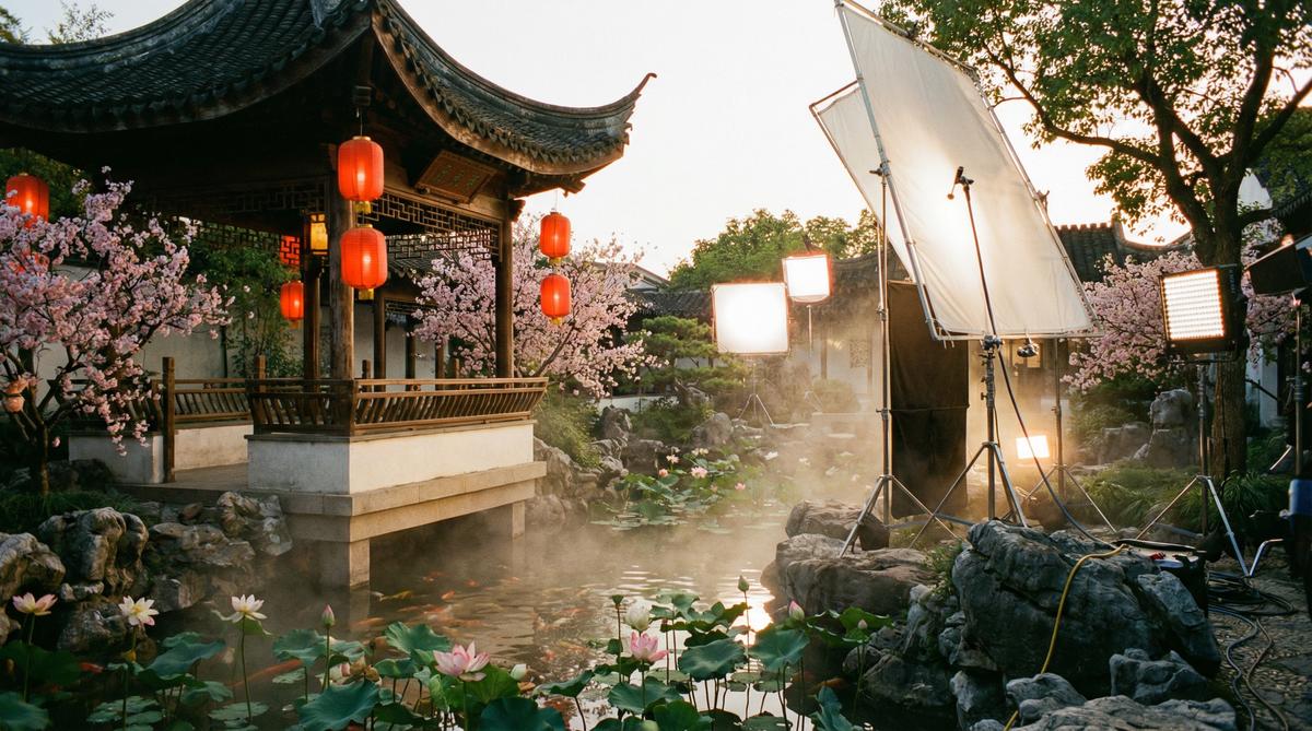 玩物社区传媒古风园林传媒拍摄东方美学影视创作